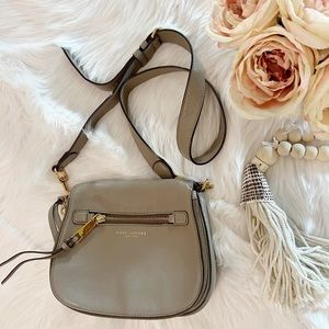 Marc Jacobs Recruit Saddle Crossbody bag Taupe Grey